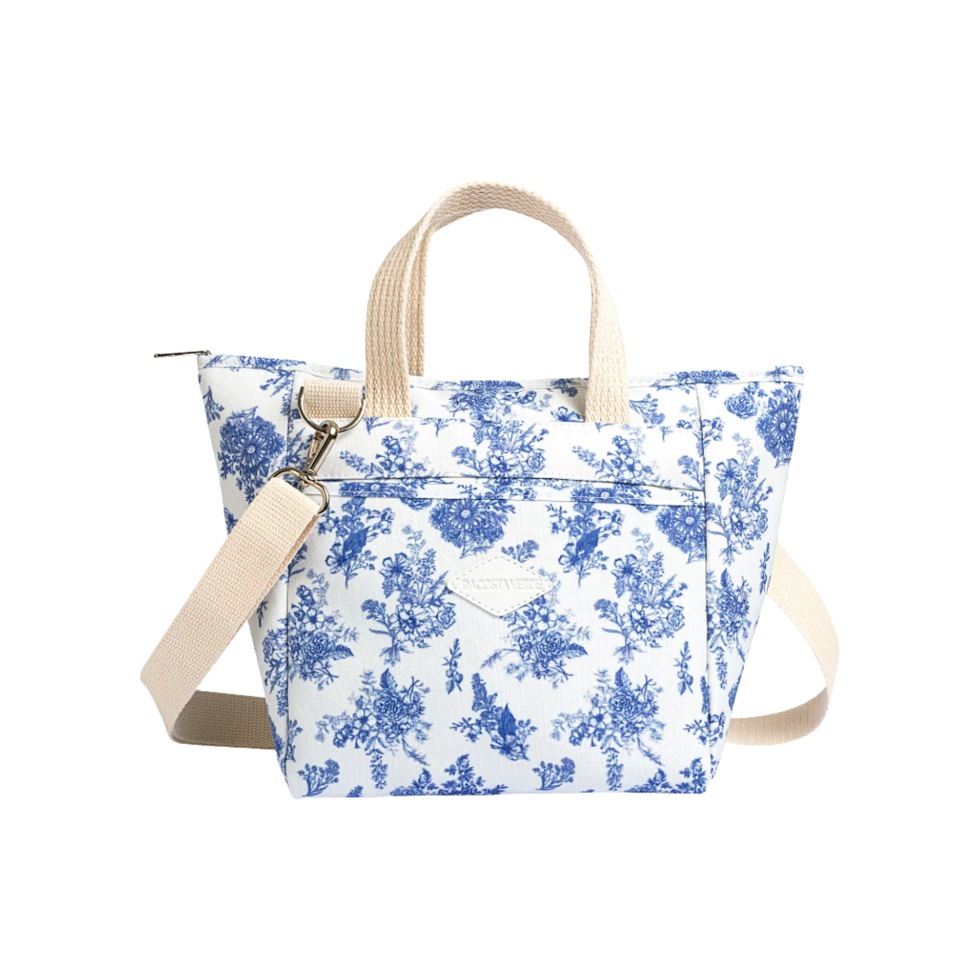 DaCosta Verde Lunch Tote Toile de Jouy