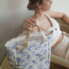 DaCosta Verde Tote Bag Toile de Jouy