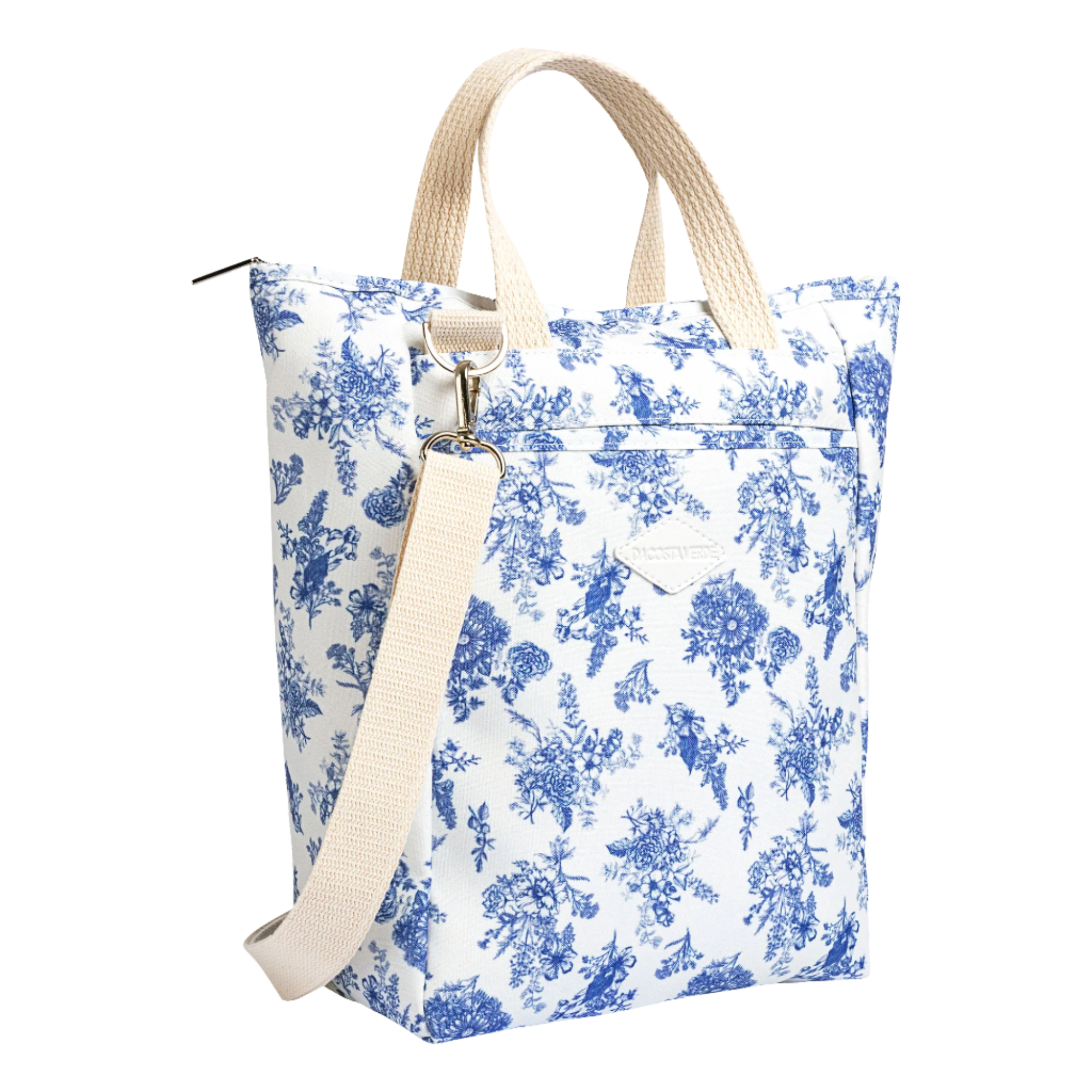 DaCosta Verde Tote Bag Toile de Jouy